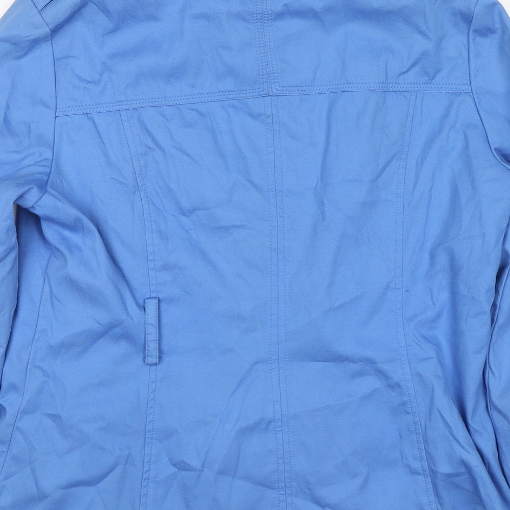 Womens UK Size 12 Marks and Spencer Blue Trench Coat