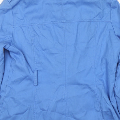 Womens UK Size 12 Marks and Spencer Blue Trench Coat