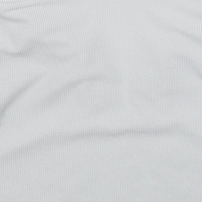 Womens UK Size 12 PRETTYLITTLETHING Grey Cropped Polo