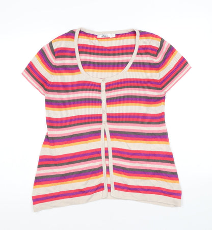 Womens UK Size L M&Co Multicoloured Pullover Jumper