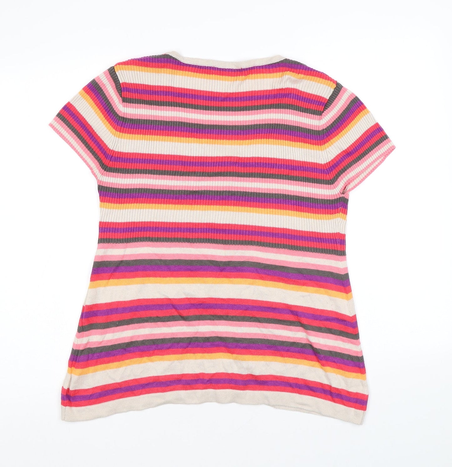 Womens UK Size L M&Co Multicoloured Pullover Jumper