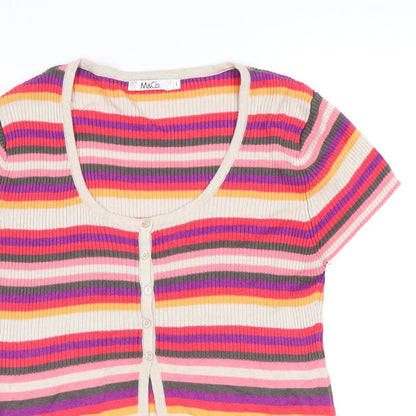 Womens UK Size L M&Co Multicoloured Pullover Jumper