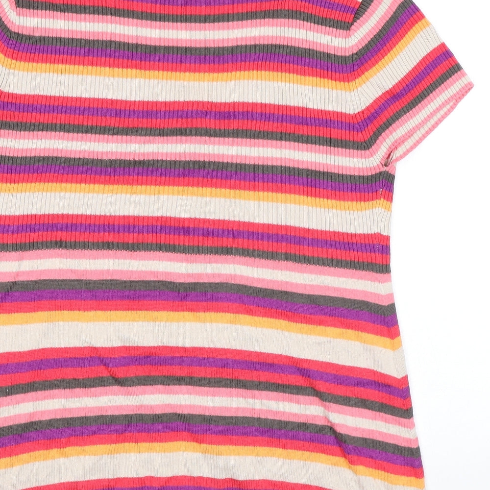 Womens UK Size L M&Co Multicoloured Pullover Jumper