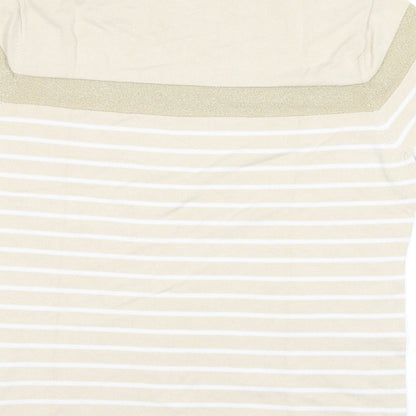 Womens UK Size L CASAMIA Beige Pullover Jumper