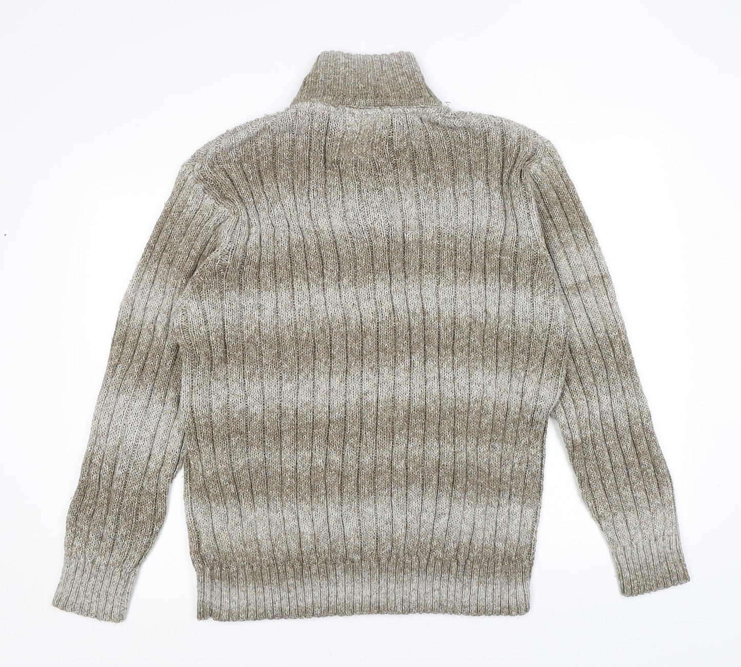 Womens UK Size L Marks and Spencer Brown Henley Jumper
