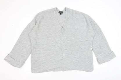 Womens UK Size 14 Topshop Grey Pullover Jumper