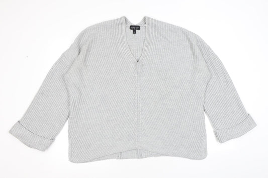 Womens UK Size 14 Topshop Grey Pullover Jumper