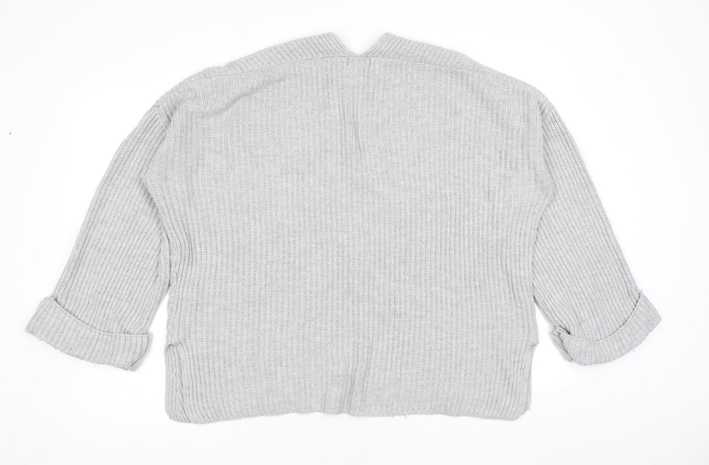Womens UK Size 14 Topshop Grey Pullover Jumper