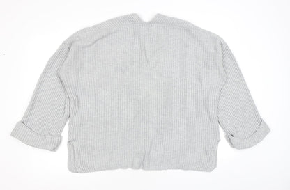 Womens UK Size 14 Topshop Grey Pullover Jumper