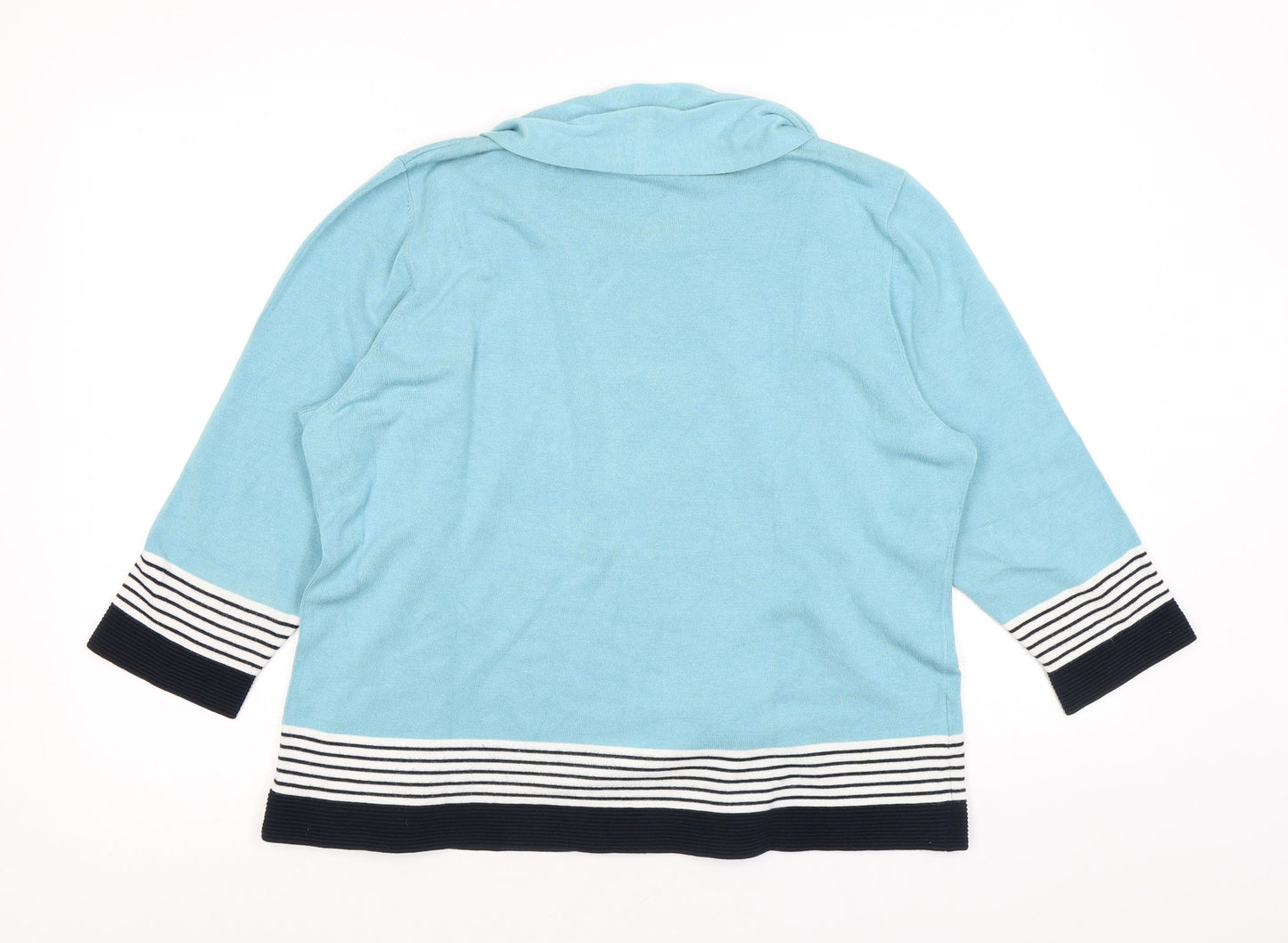 Womens UK Size XL CC Blue Pullover Jumper