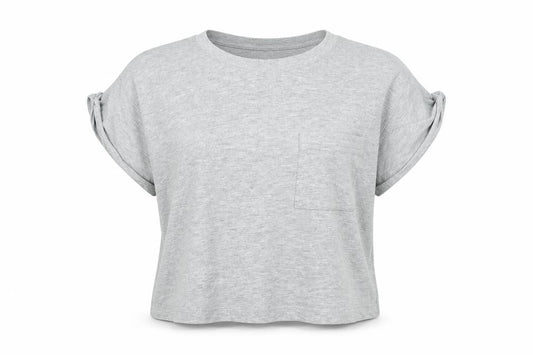 Womens UK Size S Divided by H&M Grey Basic T-Shirt