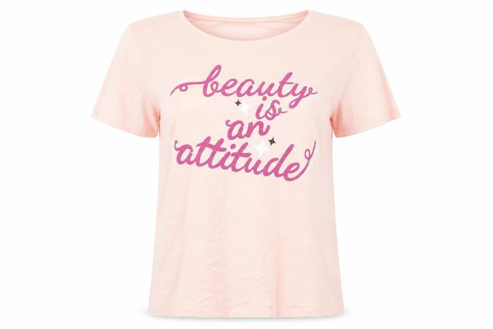 Womens UK Size 12 Avon Pink Basic T-Shirt