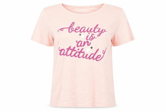 Womens UK Size 12 Avon Pink Basic T-Shirt