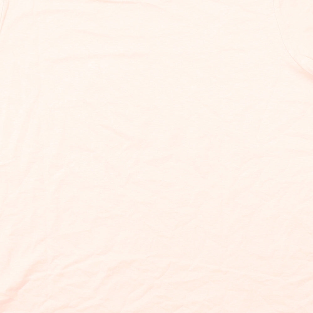 Avon Womens Pink Cotton Basic T-Shirt Size 12 Round Neck - Beauty Is An Attitude Size 12-14