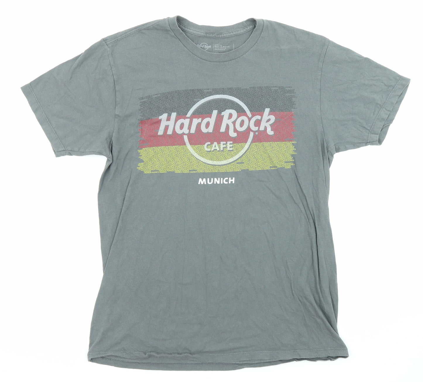 Mens UK Size M Hard Rock Grey  T-Shirt