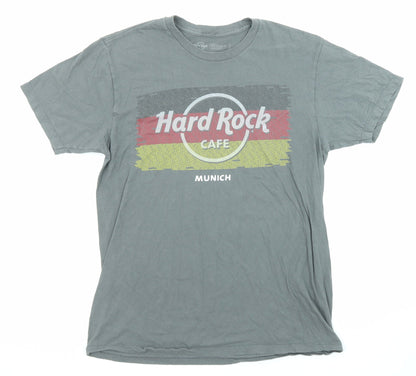 Mens UK Size M Hard Rock Grey  T-Shirt