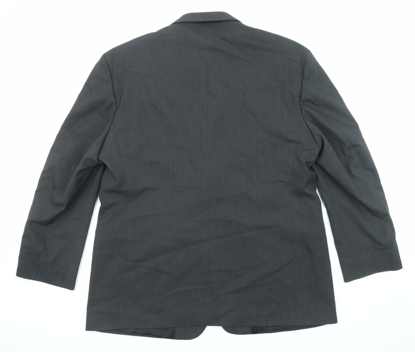 Haggar Mens Black Polyester Jacket Suit Jacket Size 46 Regular