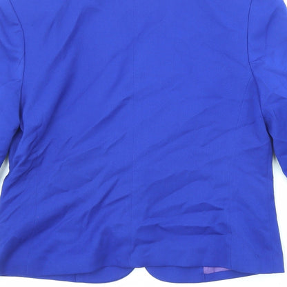 Divided by H&M Womens Blue Jacket Blazer Size 8 Button