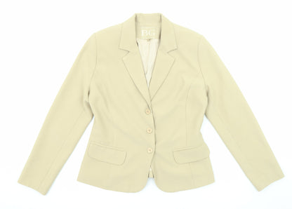 Brasil Em Gotas Womens Beige Jacket Blazer Size M Button