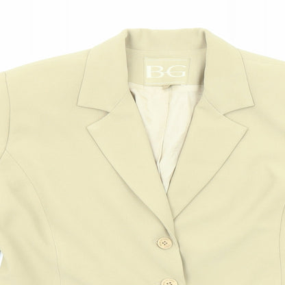 Brasil Em Gotas Womens Beige Jacket Blazer Size M Button
