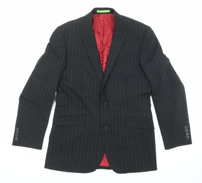 Mens UK Size 38 Limehaus Regular Black Suit Jacket
