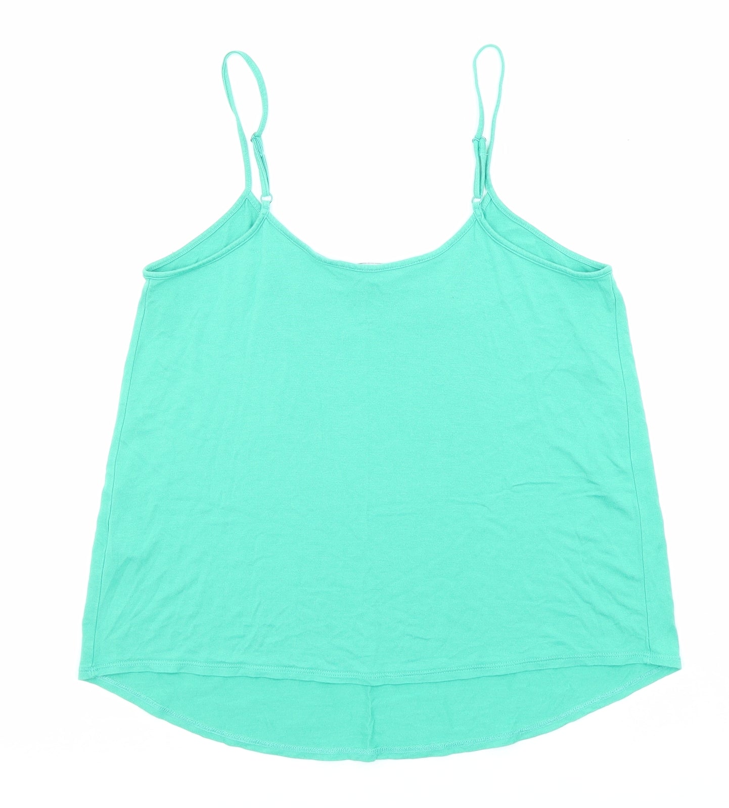 Womens UK Size 10 Dorothy Perkins Green Basic Tank