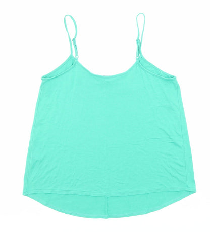 Womens UK Size 10 Dorothy Perkins Green Basic Tank