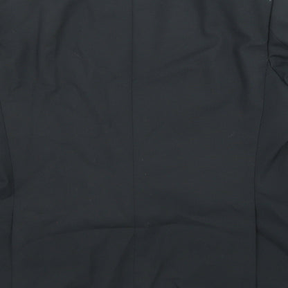 Hacker Mens Black Polyester Jacket Suit Jacket Size 48 Regular