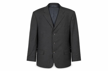 Cross & Winsor Mens Black Wool Jacket Suit Jacket Size 46 Regular