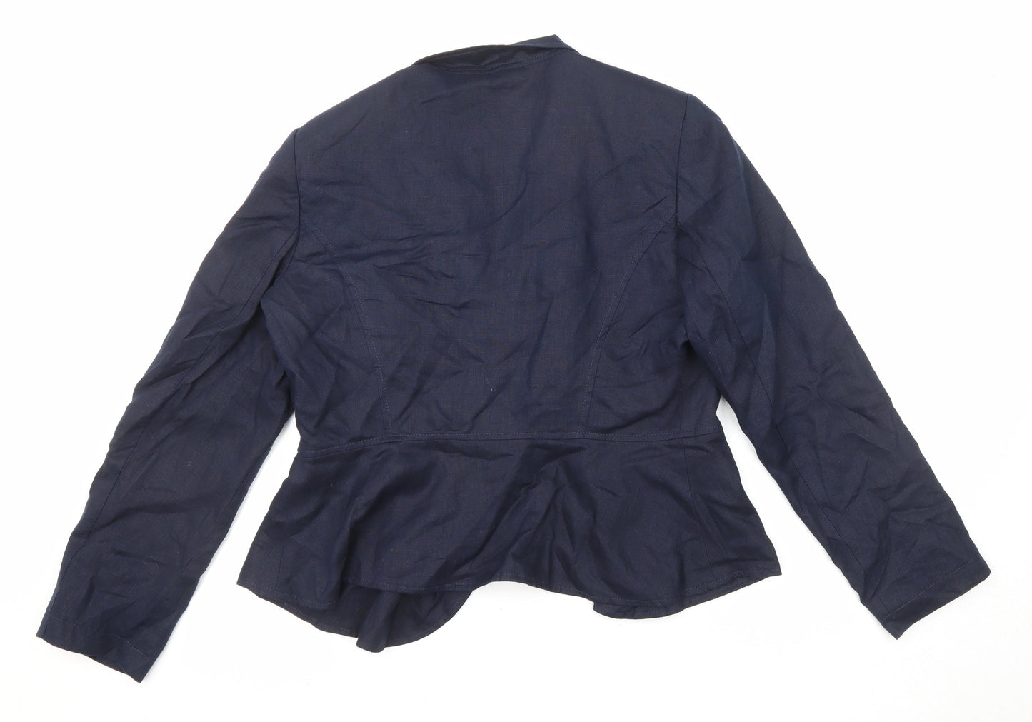 Per Una Womens Blue Jacket Blazer Size 14
