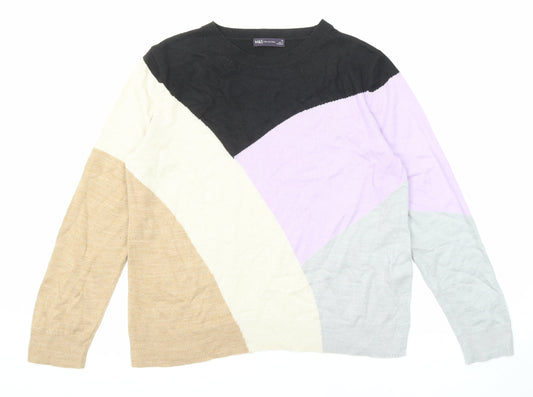Womens UK Size 16 Marks and Spencer Multicoloured Pullover Jumper