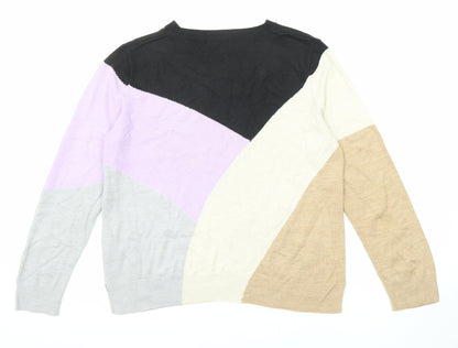 Womens UK Size 16 Marks and Spencer Multicoloured Pullover Jumper