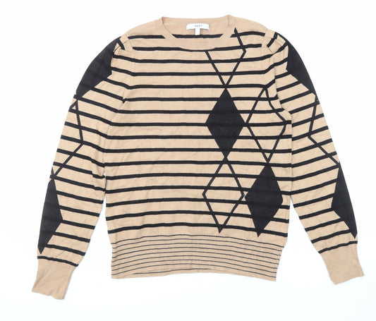 Womens UK Size S NEXT Beige Pullover Jumper
