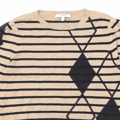 Womens UK Size S NEXT Beige Pullover Jumper