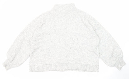 Womens UK Size XL Marks and Spencer Grey Cardigan Jumper