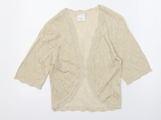 Womens UK Size 12 NEXT Beige Cardigan Jumper