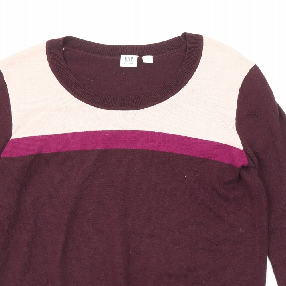 Womens UK Size XS Gap Purple Pullover Jumper