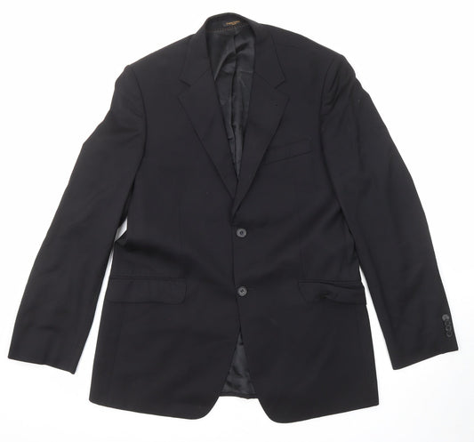 Mens UK Size 40 Simon Carter Regular Black Suit Jacket