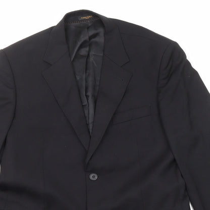 Mens UK Size 40 Simon Carter Regular Black Suit Jacket