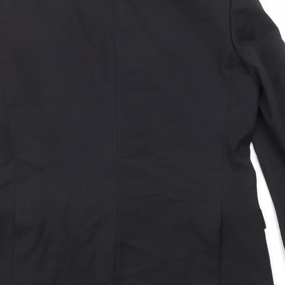 Mens UK Size 40 Simon Carter Regular Black Suit Jacket