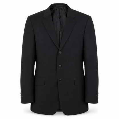 You Essential Mens Black Polyester Jacket Suit Jacket Size 42 Regular