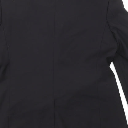 You Essential Mens Black Polyester Jacket Suit Jacket Size 42 Regular