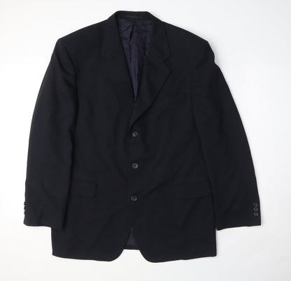 Mens UK Size 44 Varteks Regular Black Suit Jacket