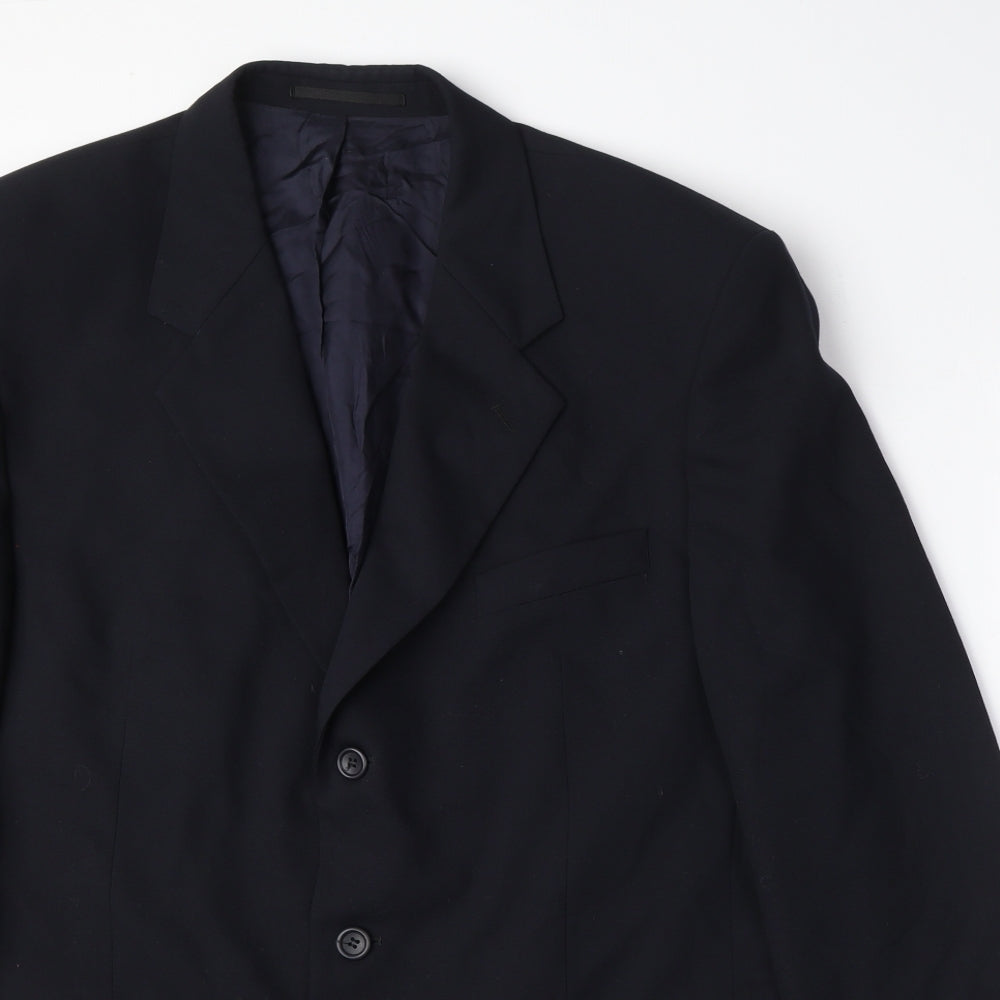 Mens UK Size 44 Varteks Regular Black Suit Jacket