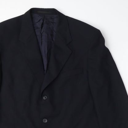 Mens UK Size 44 Varteks Regular Black Suit Jacket