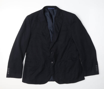 Mens UK Size 42 Marks and Spencer Regular Blue Suit Jacket