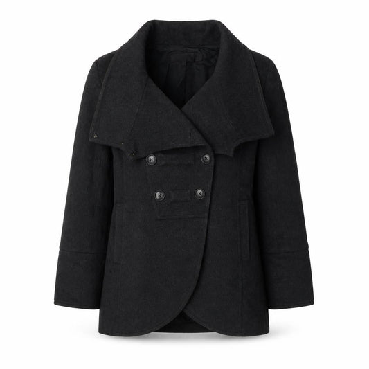 Womens UK Size M Zara Grey Pea Coat