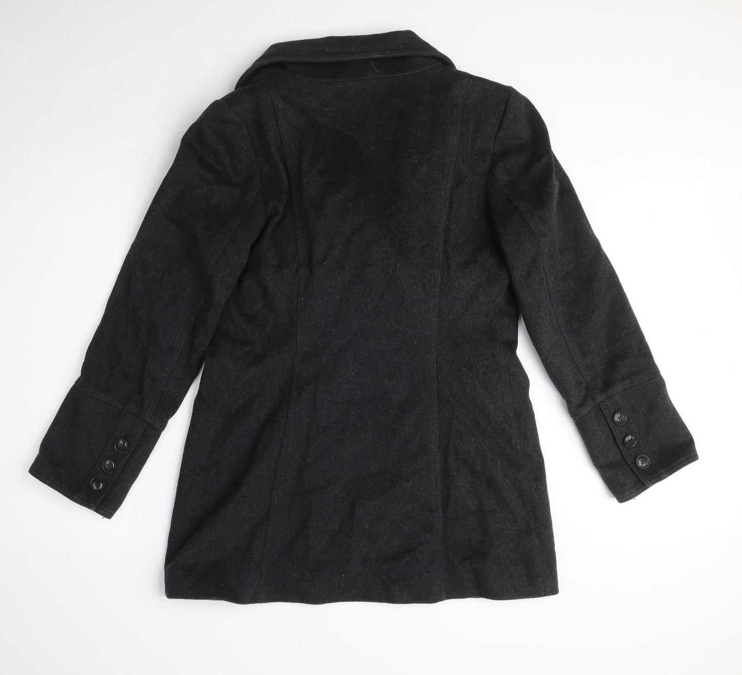 Womens UK Size M Zara Grey Pea Coat