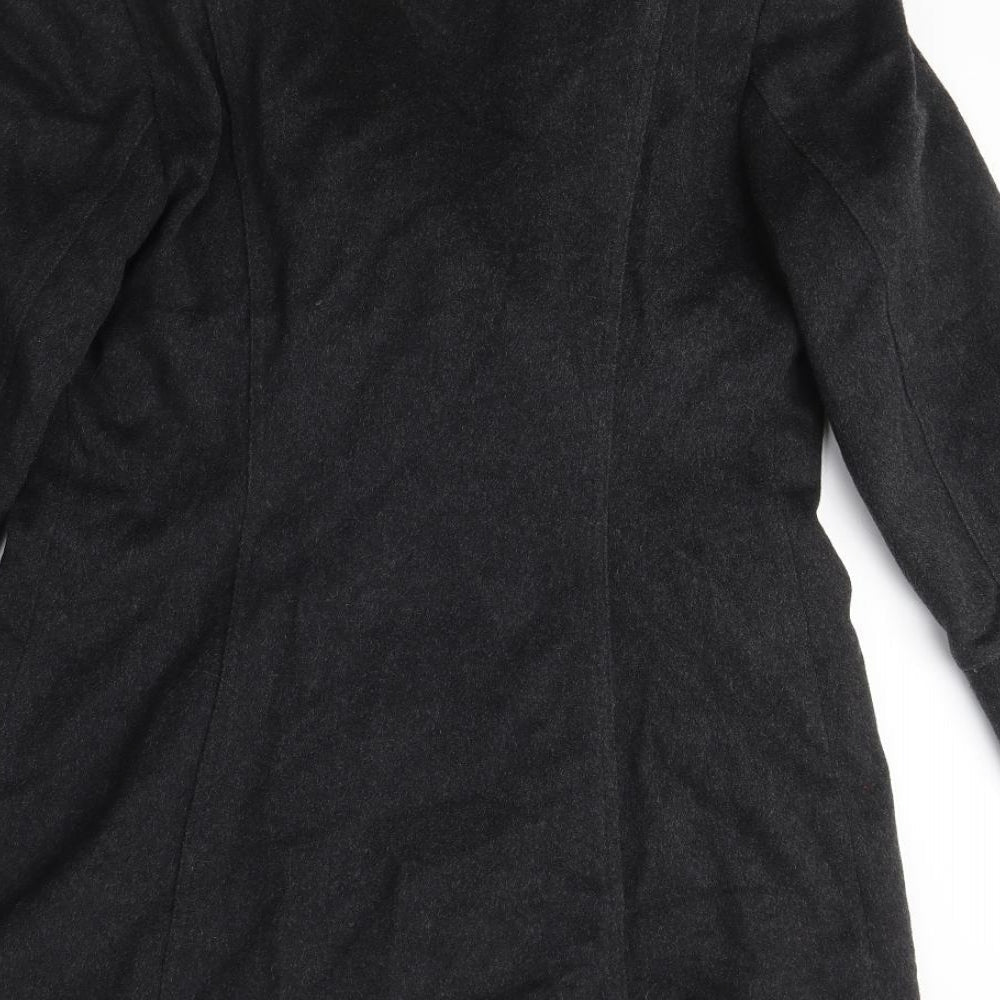 Womens UK Size M Zara Grey Pea Coat