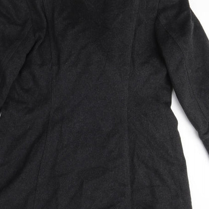 Womens UK Size M Zara Grey Pea Coat